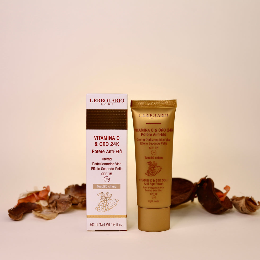 Crema Perfezionatrice Viso Tonalità Chiara Vitamina C &amp; Oro 24K