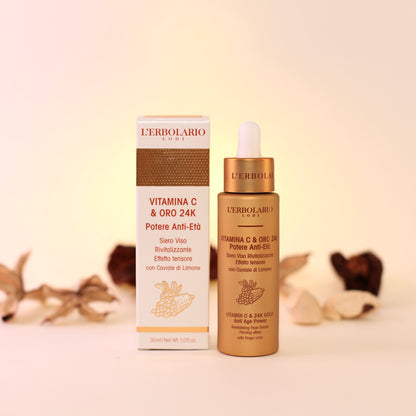 Siero Viso Vitamina C &amp; Oro 24K